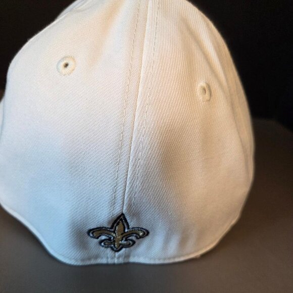 New Orleans Saints Embroidered Hat New Era 39 Thirty Off-White/Black M/L - Picture 3 of 12